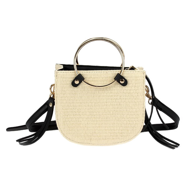 Ring Handle Straw with Crossbody