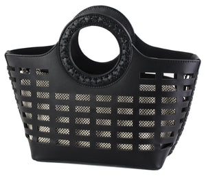 PERFORATED STRUCTURED MINI TOTE
