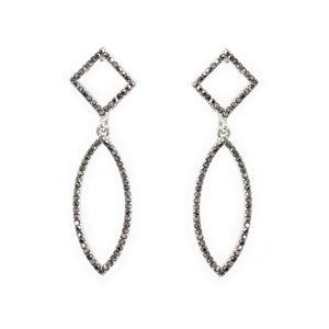 Shapes Pave Statement Earrings
