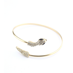 Diamond Snake Bangle Bracelet