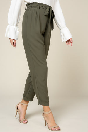 Self-Tie Ankle Trouser