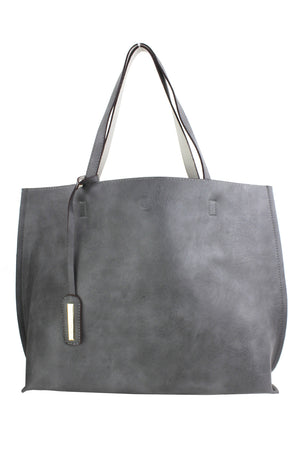 TEXTURED REVERSIBLE TOTE