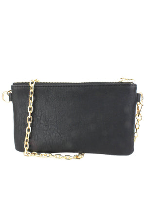 Mini Embossed Bag With Crossbody Chain Strap