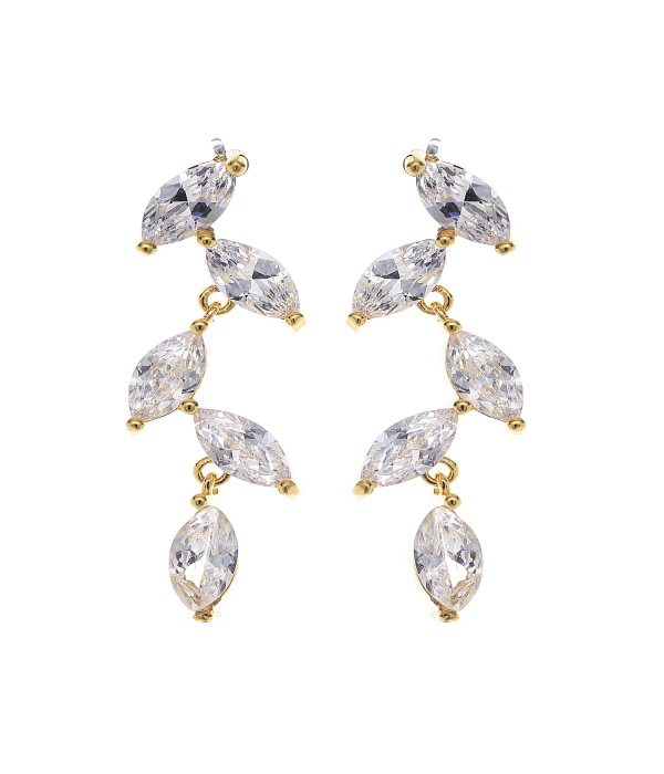 Dripping Solitaires Earrings