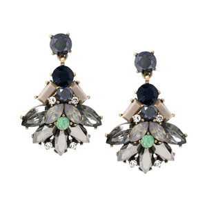 Jeweled Bug Drop Earrings