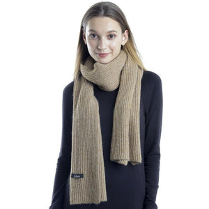Sparkle Knit Ribbed Scarf